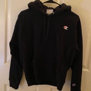 Champion Black reverse weave hoodie